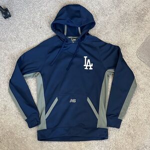 New Balance Men's Blue and Gray Hoodie